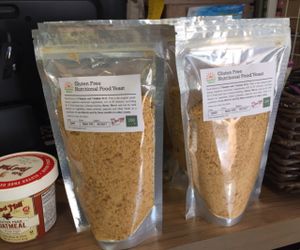 Nutritional yeast, 200g for 350 baht. at Sunshine Market in Bangkok