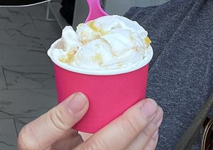 Vegan mango sticky rice ice cream. I’m coming back to purchase the pints!  at Milk Jawn in Philadelphia