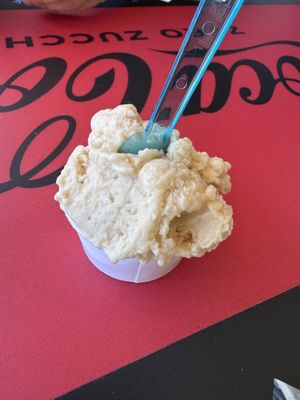 Almond, lemon, and ginger vegan gelato  at Slurp Gelateria in Sanremo