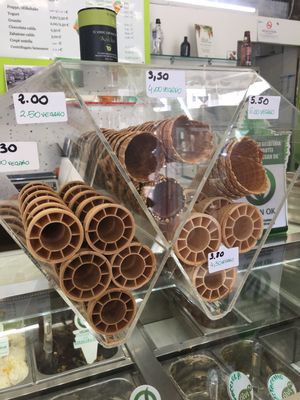 Vegan options  at Slurp Gelateria in Sanremo