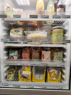 Fermented goods at Bio Domov in Prague