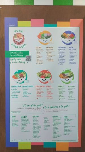 Menu at POKE START-EAT in Lestartit