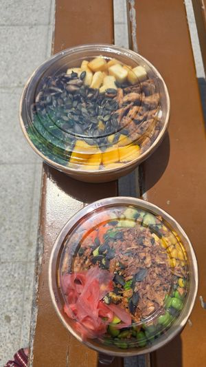 Take away containers at POKE START-EAT in Lestartit