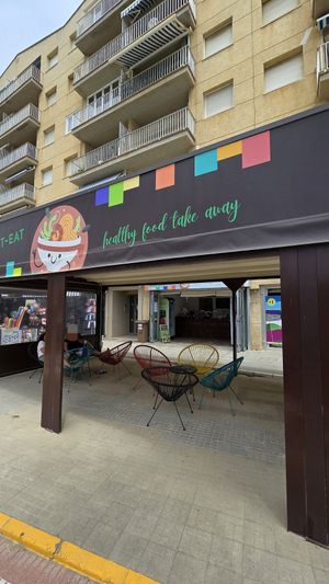 Limited seating. Some outdoor chairs at POKE START-EAT in Lestartit
