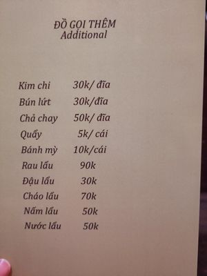  at Yen Vegetarian Tasty in Hanoi