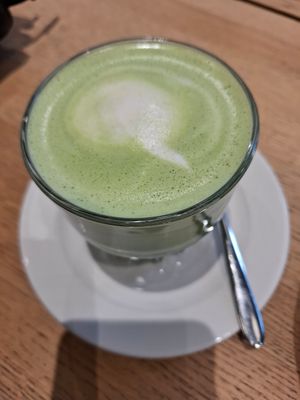 Matcha latte at Arket Café - Milan in Milan