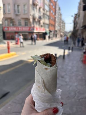Will be recreating this simple but delicious wrap at home!   at Serince Cigkofte in Istanbul