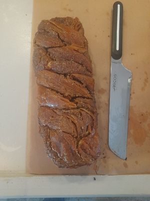 Cinnamon cake  at Meshigane in Zikhron Yaakov