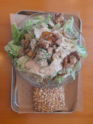 Caesar salad  at Meshigane in Zikhron Yaakov