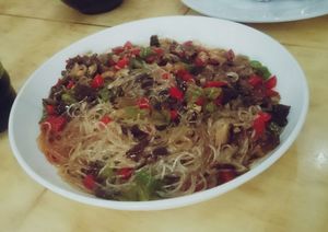 Noodles at Tiandi Vegetarian in Nanjing