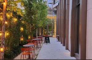 Outdoor seating   at Meli Wine & Mezze in Washington