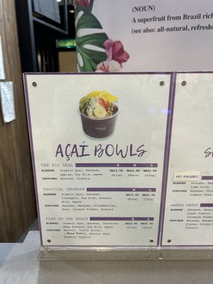 Menu april  at Cabana Acai Bowls & Smoothies in Kuala Lumpur