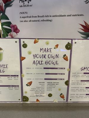 Menu april  at Cabana Acai Bowls & Smoothies in Kuala Lumpur