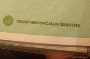 Vegan aware at Madame Musur in Bangkok