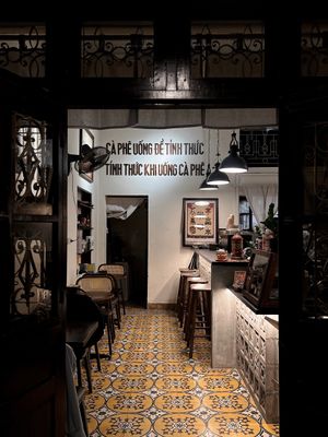 Quite place at Phê Chay in Hanoi