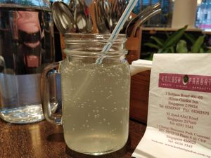 Fresh lime soda at Kailash Parbat - Belilios Rd in Central Singapore