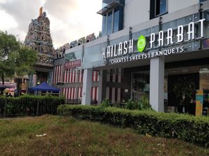 Next to Hindu temple at Kailash Parbat - Belilios Rd in Central Singapore