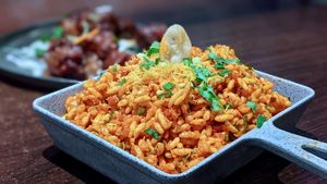 Schezwan Bhel Puri at Kailash Parbat - Belilios Rd in Central Singapore