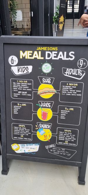 Menu 2 at Jamieson's Juice Factory in Newport