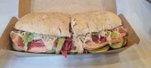 Newport hoagie sub at Jamieson's Juice Factory in Newport