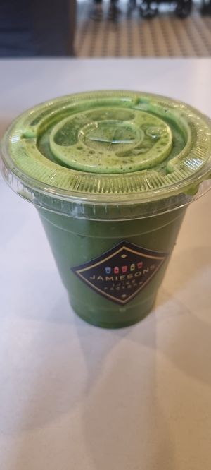 Tropical thunder with seamoss at Jamieson's Juice Factory in Newport