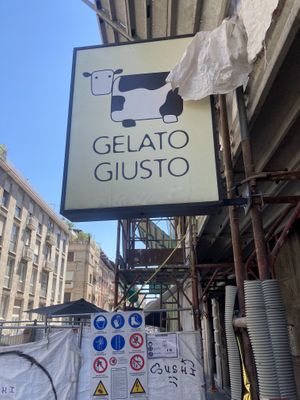  at Gelato Giusto in Milan