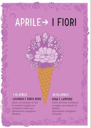 Themed month: Flowers at Gelato Giusto in Milan