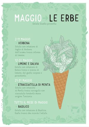 Maggio è il mese delle erbe! at Gelato Giusto in Milan