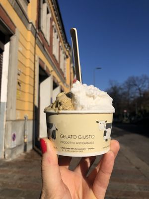   at Gelato Giusto in Milan
