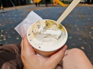 Stracciatella at Gelato Giusto in Milan