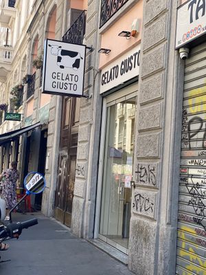   at Gelato Giusto in Milan