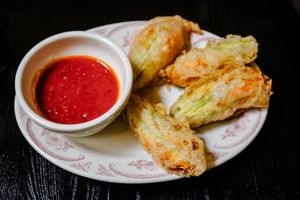 Vegan Zucchini Blossoms at Civico 2064 in Los Angeles