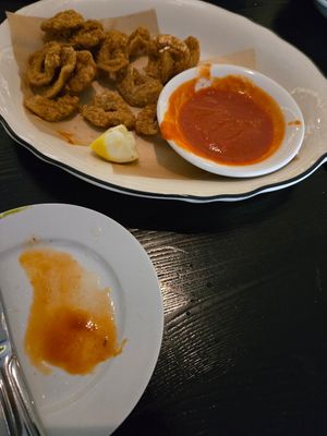 Vegan calamari at Civico 2064 in Los Angeles