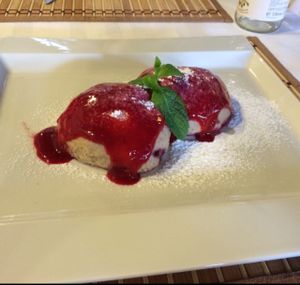 amazing traditional Czech dessert! at LoVeg in Prague