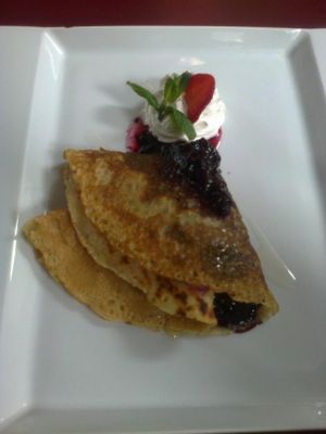 Vegan pancakes at loVeg at LoVeg in Prague