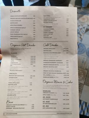 Coffee card at Le Pain Quotidien in Charleroi