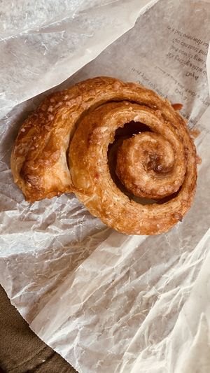 Cinnamon roll non bio  at Le Pain Quotidien in Charleroi