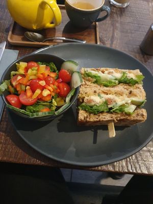 Falafel Sandwich at Rocksalt in Crosby