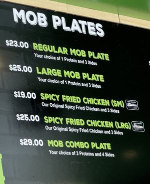 Mob Plates  at Vegan Mob in Vallejo