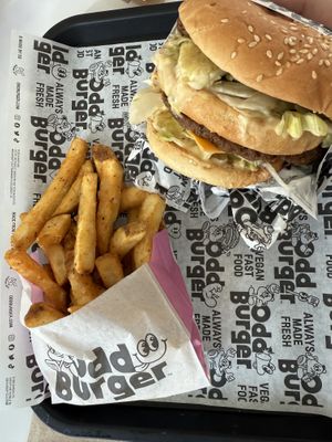   at Odd Burger in Victoria