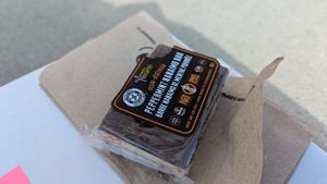 Peppermint Nanaimo Bar at Odd Burger in Victoria