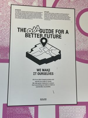 Wall  at Odd Burger in Victoria