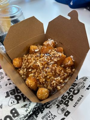 Tater tot poutine at Odd Burger in Victoria