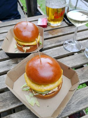 Burger at Karakter Bar in Bohinjsko Jezero