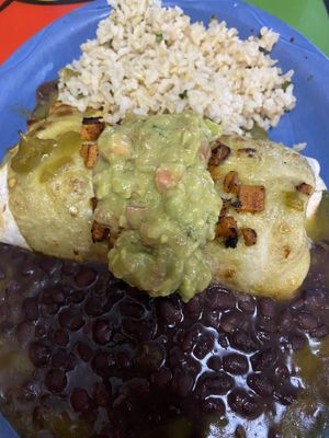 Sweet potato burrito  at Oscar's Cafe in Springdale