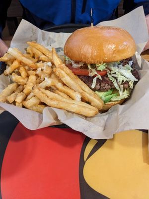 Impossible burger at Oscar's Cafe in Springdale