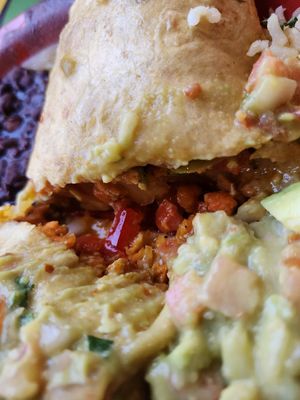 Sweet potato burrito at Oscar's Cafe in Springdale