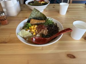 Miso ramen  at Vegan Friendly Ramen by Playpen Friends in Nara