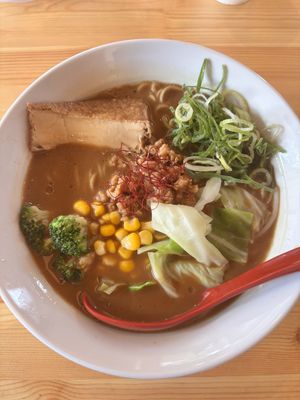 Shoyu Tonkotsu   at Vegan Friendly Ramen by Playpen Friends in Nara