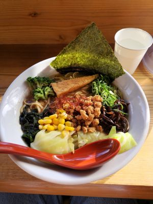 Vegan Miso Soup at Vegan Friendly Ramen by Playpen Friends in Nara